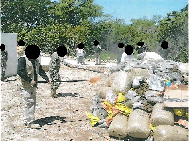 FGR incinera más de 718 kilos de narcóticos en Yucatán