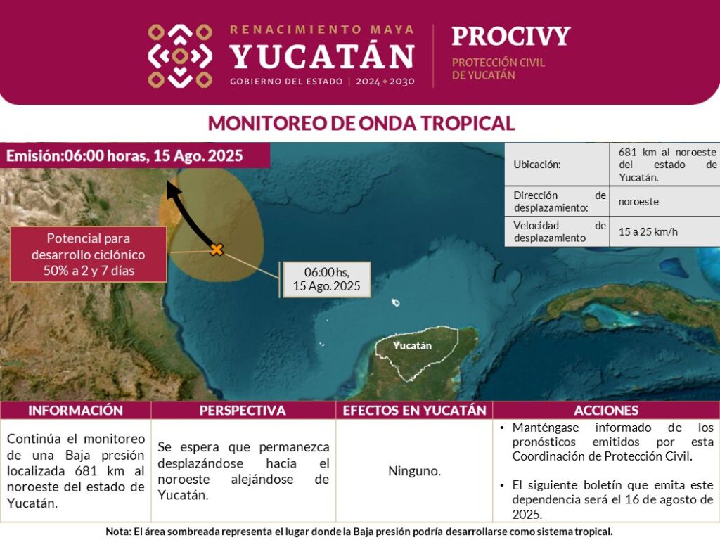 Pronóstico Yucatán: calor y lluvias