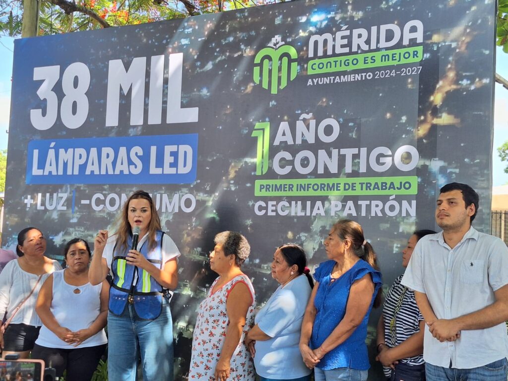Mérida moderniza su alumbrado: 38 mil lámparas LED transforman colonias
