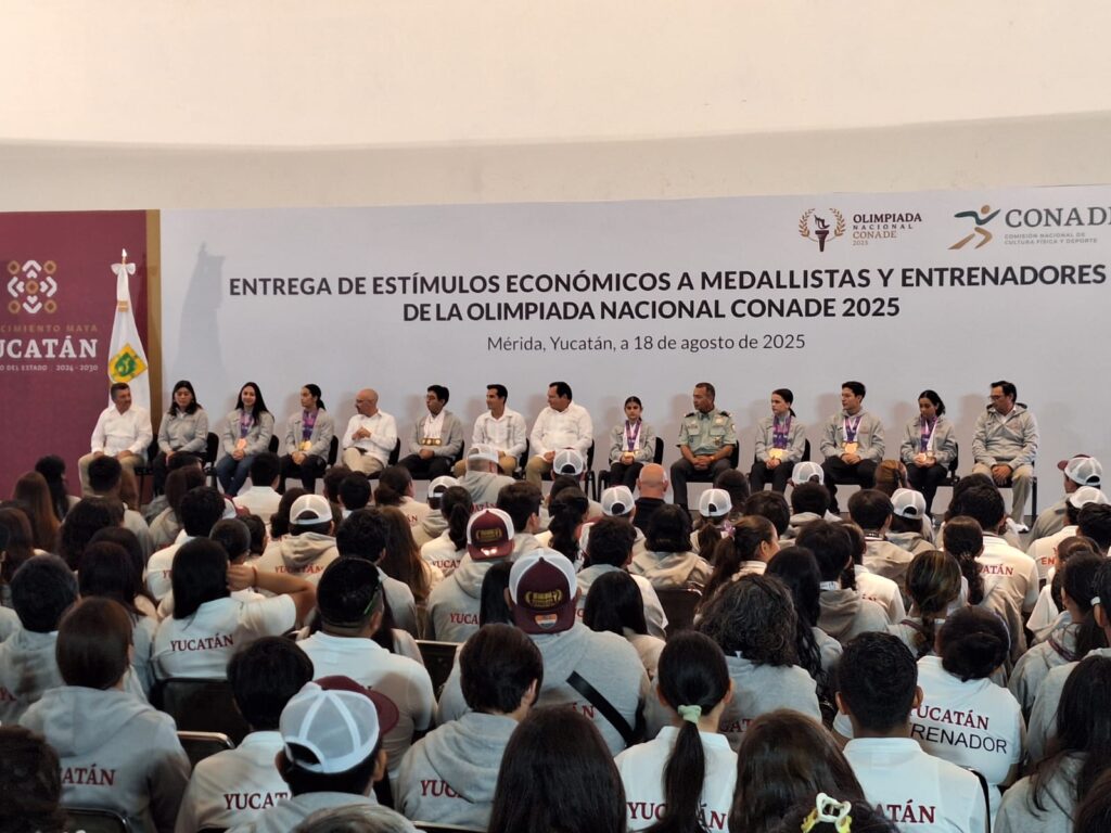 Yucatán logra sexto lugar en Olimpiada Conade 2025; anuncian becas