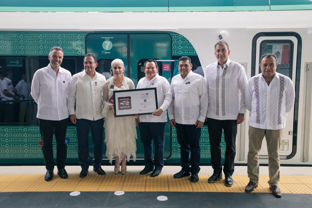 Tren Maya recibe el distintivo "Hecho en México"