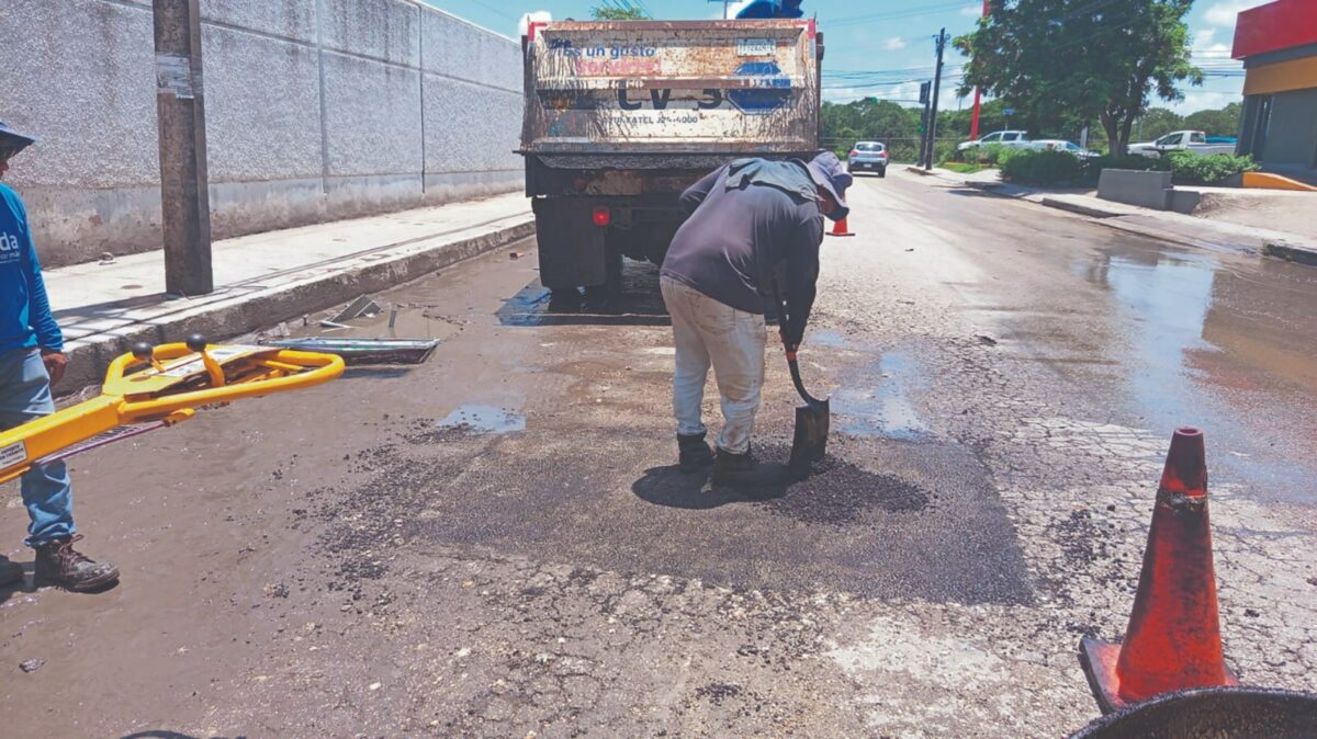 Mérida invierte 385 MDP en repavimentación y bacheo emergente
