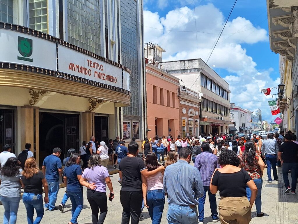 Simulacro nacional se realiza sin contratiempos en el centro de Mérida