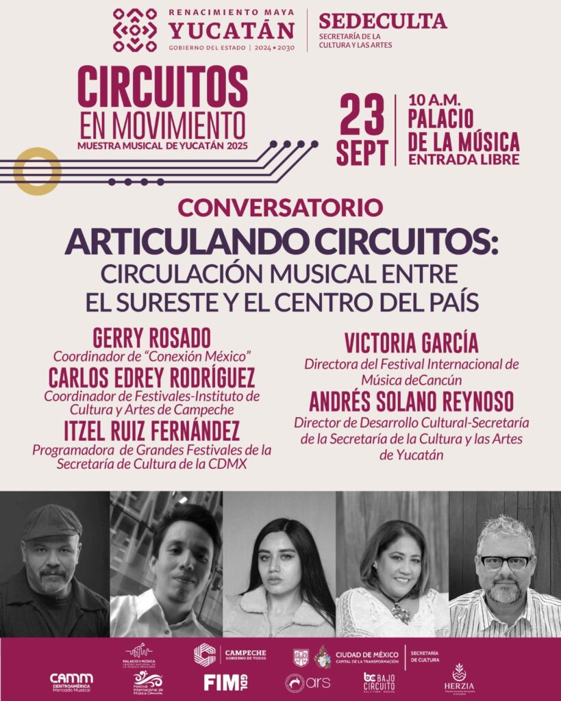 Muestra Musical de Yucatán 2025 reunirá a artistas y programadores