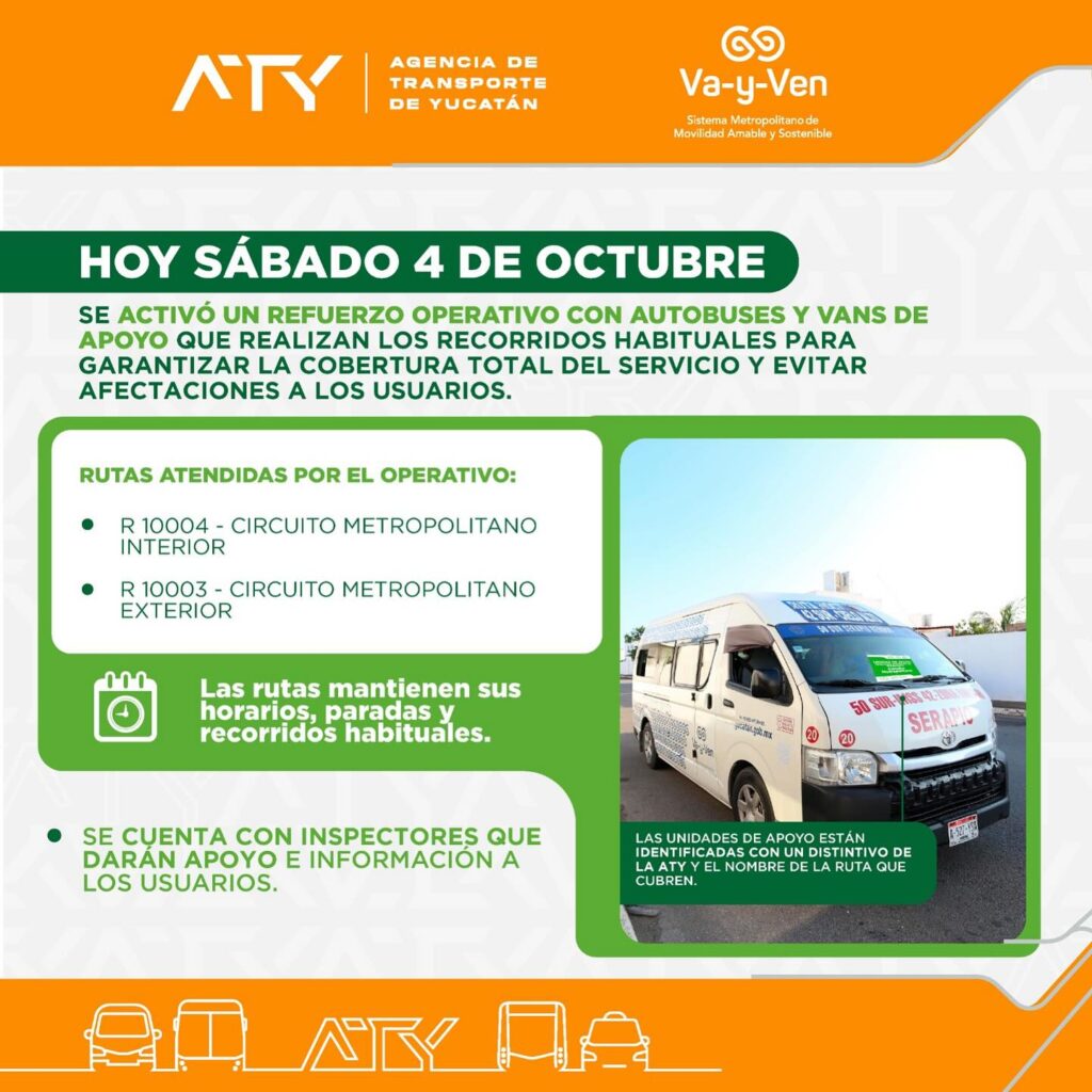 ATY activa operativo emergente en Circuito Metropolitano