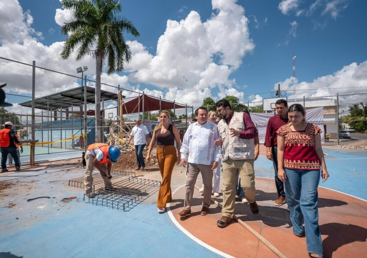 Rehabilitan parque en Mérida para fortalecer deporte y unión familiar