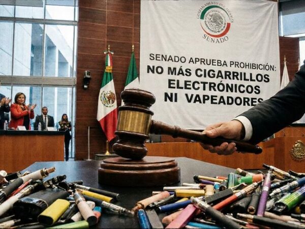 Senado aprueba reforma a la Ley General de Salud que prohíbe vapeadores 