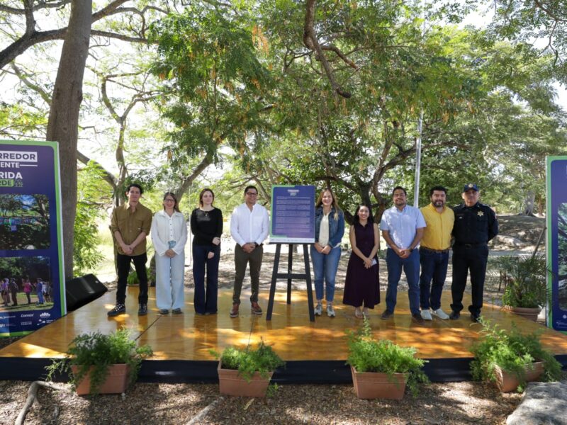 Cecilia Patrón inaugura el primer Bio-Corredor Verde en la historia de Mérida