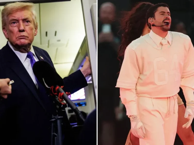 Trump critica show de Bad Bunny en el Super Bowl LX