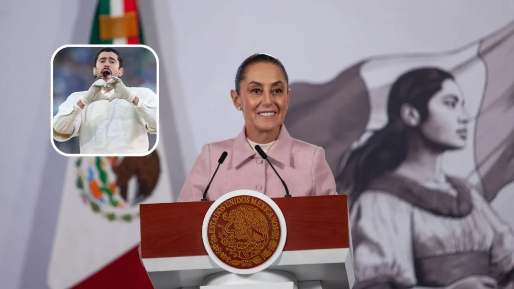 Sheinbaum coincide con Bad Bunny y su mensaje de unidad