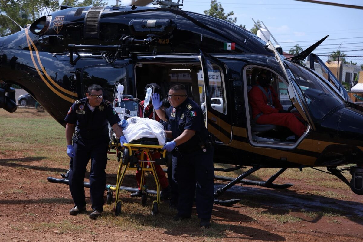 SSP traslada de urgencia a joven herida en Tekax a hospital de Mérida