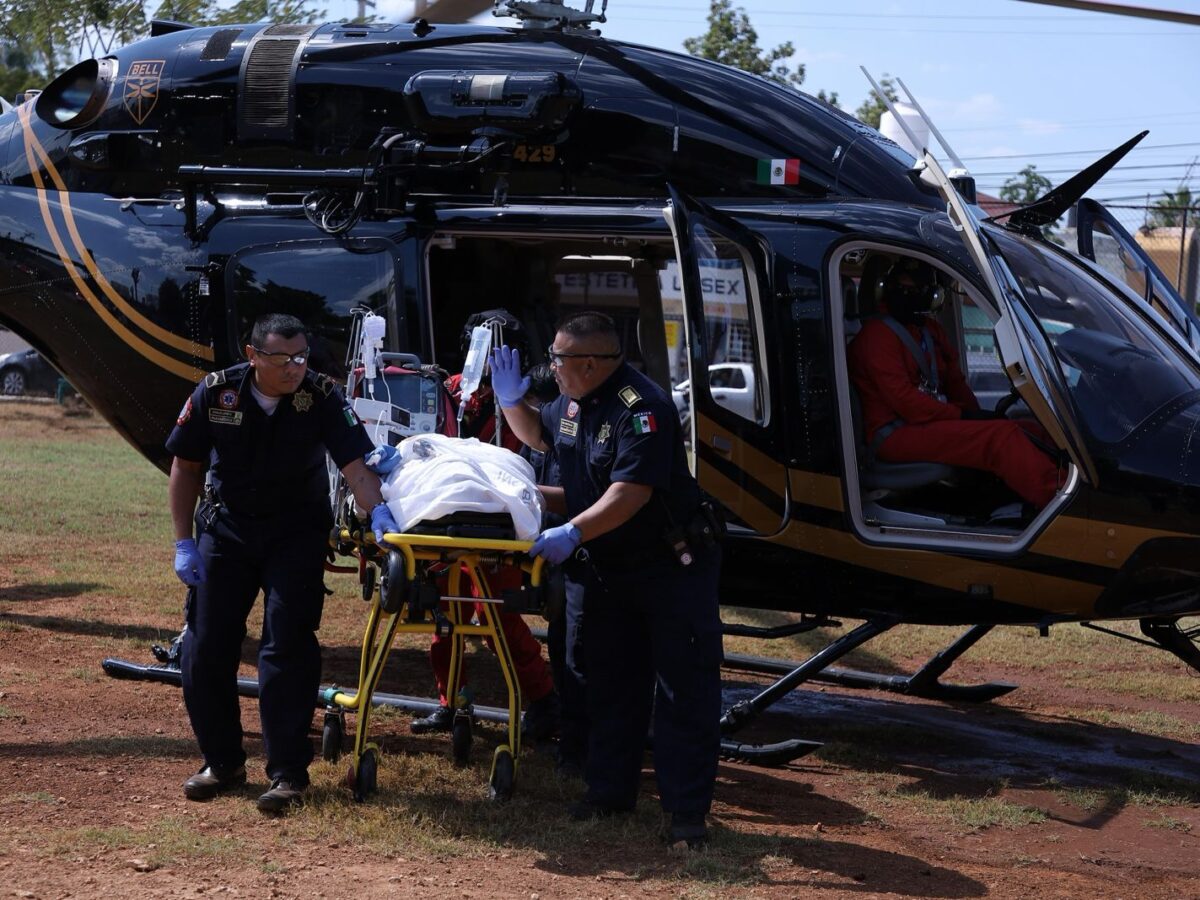 SSP traslada de urgencia a joven herida en Tekax a hospital de Mérida