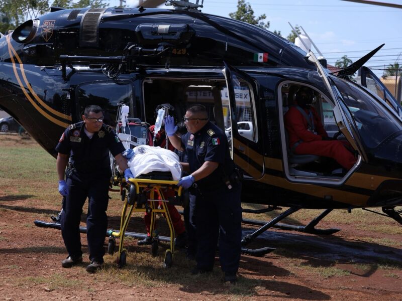 SSP traslada de urgencia a joven herida en Tekax a hospital de Mérida