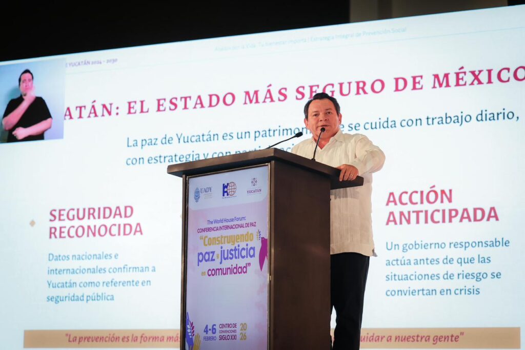 Díaz Mena presenta Aliados por la Vida en Conferencia Internacional de Paz 2026