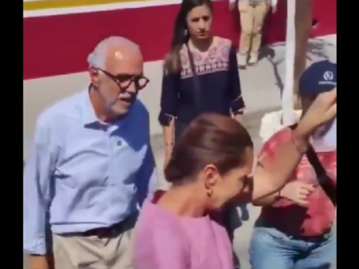 Claudia Sheinbaum sufre incidente en gira por Nayarit