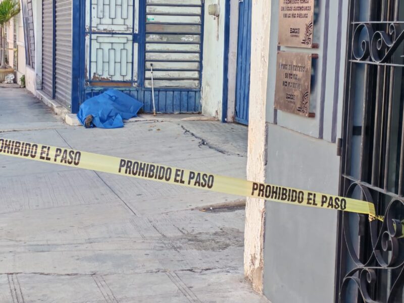 Hallan a hombre sin vida en el Centro de Mérida