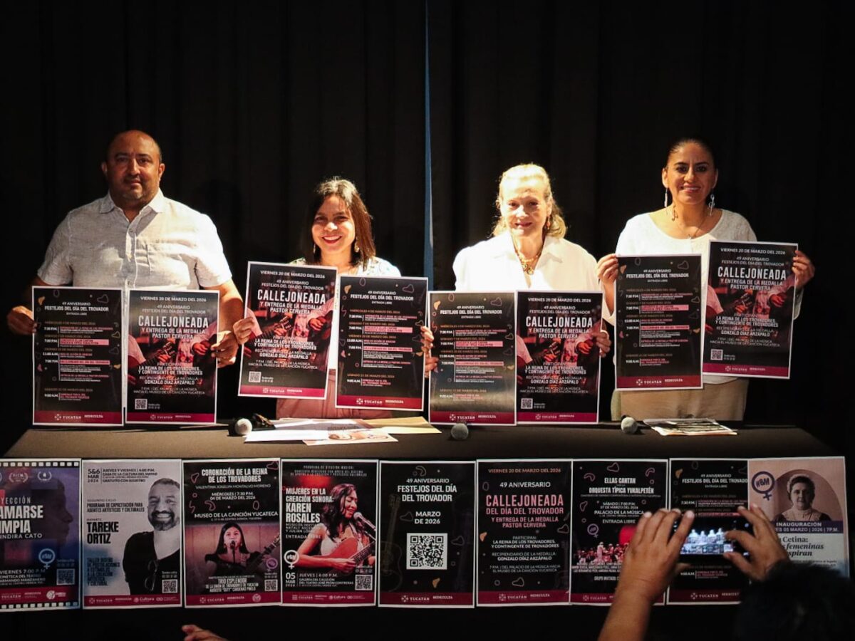 Sedeculta presenta actividades por el 49 aniversario del Día del Trovador Yucateco