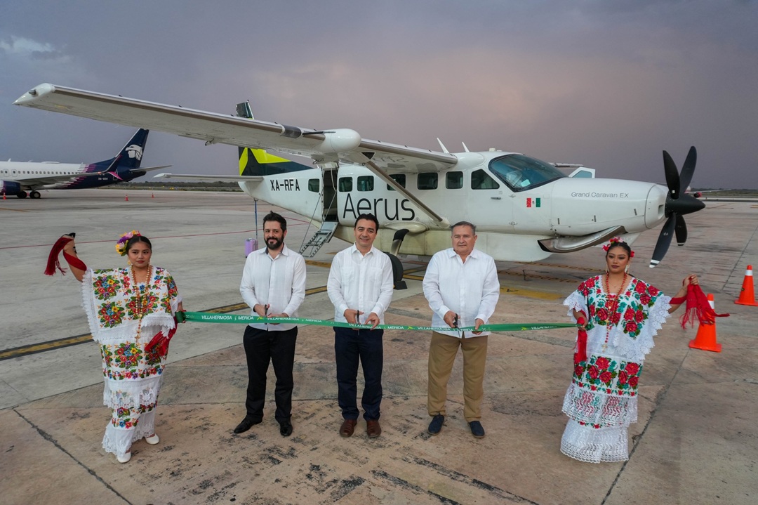 Aerus reactiva la ruta aérea entre Villahermosa y Mérida