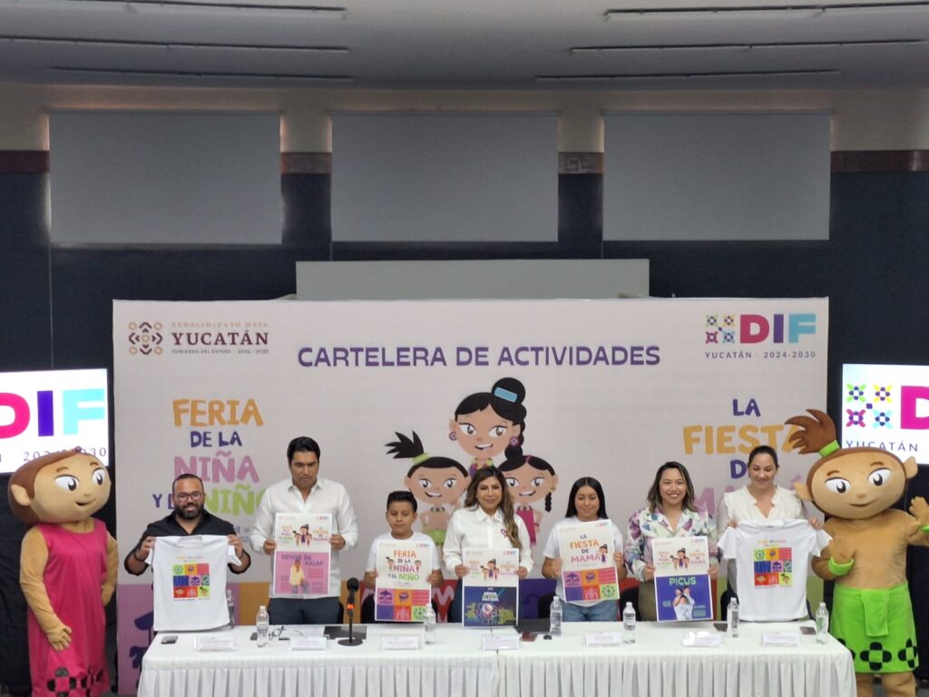 DIF Yucatán anuncia cartelera gratuita para el Día del Niño y Fiesta de Mamá