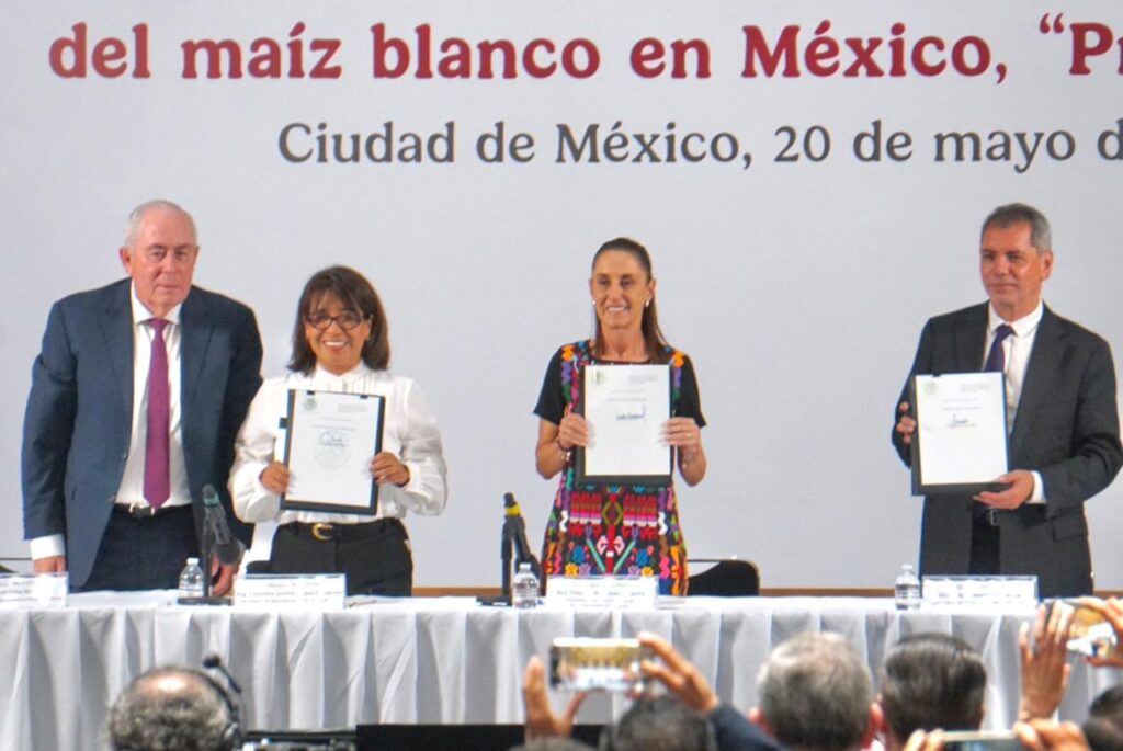 Sheinbaum firma plan para garantizar precio justo al maíz
