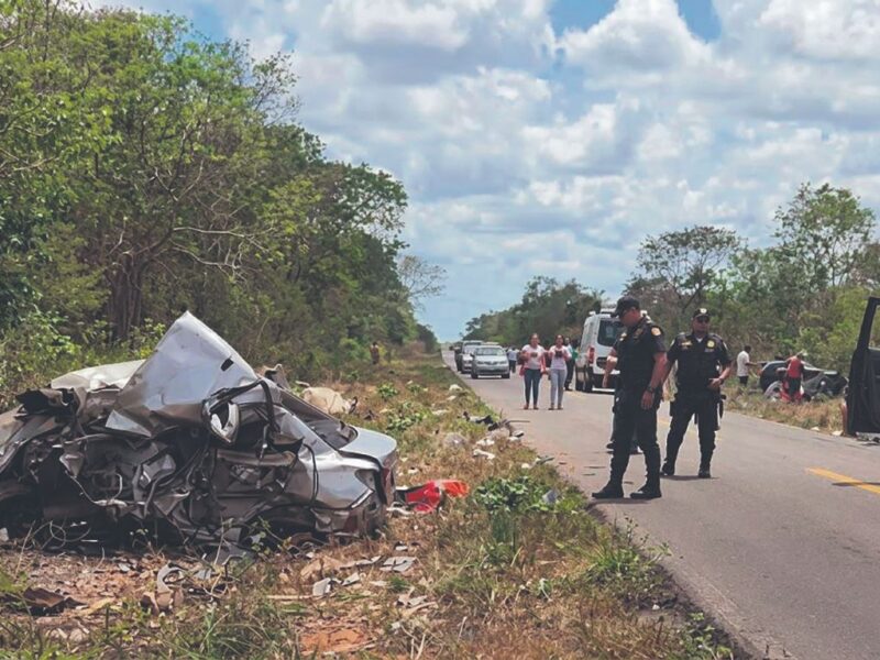 Accidente en carretera Celestún-Kinchil impulsa mejoras en tramo