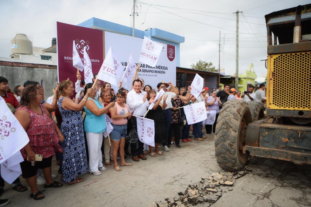 Inician rescate de calles en Serapio Rendón