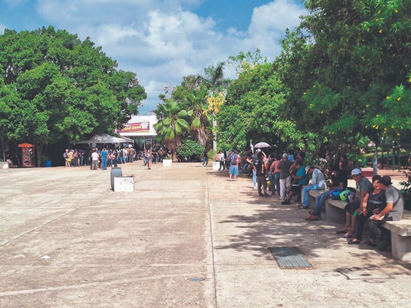 Largas filas marcan el último día del reemplacamiento en Yucatán