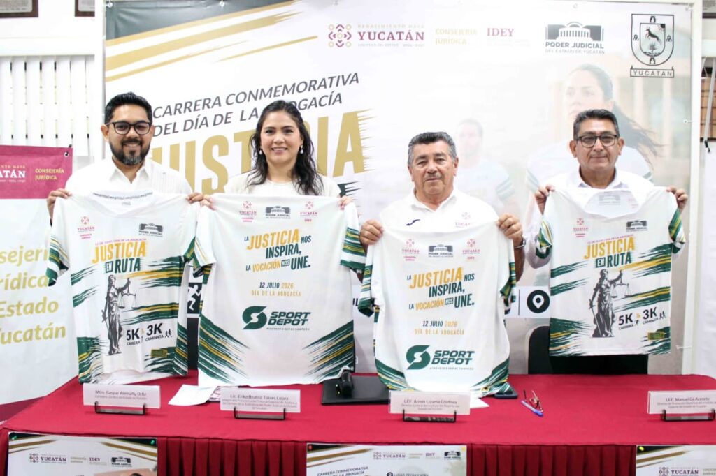 Anuncian carrera y caminata familiar en Yucatán por Día de la Abogacía