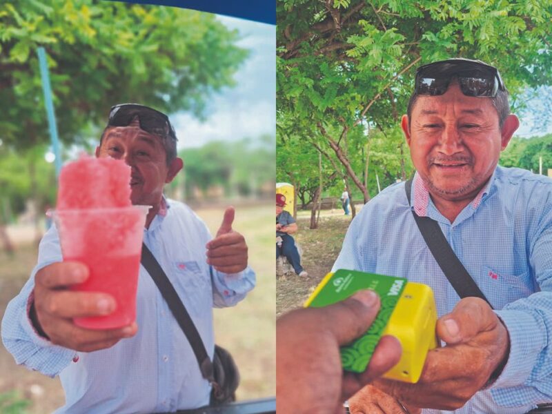 Pagos con tarjeta llegan a los tradicionales raspados en Mérida